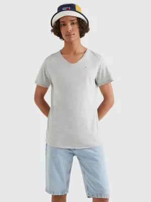 Camiseta Slim Fit com Decote em V