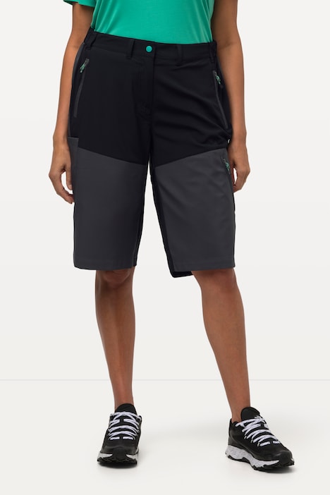 Nordic-Walking-Shorts, wasserabweisend, Zipptaschen