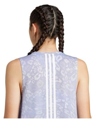 Débardeur adidas Own the Run Climacool 3 bandes Violet/Vert Femme