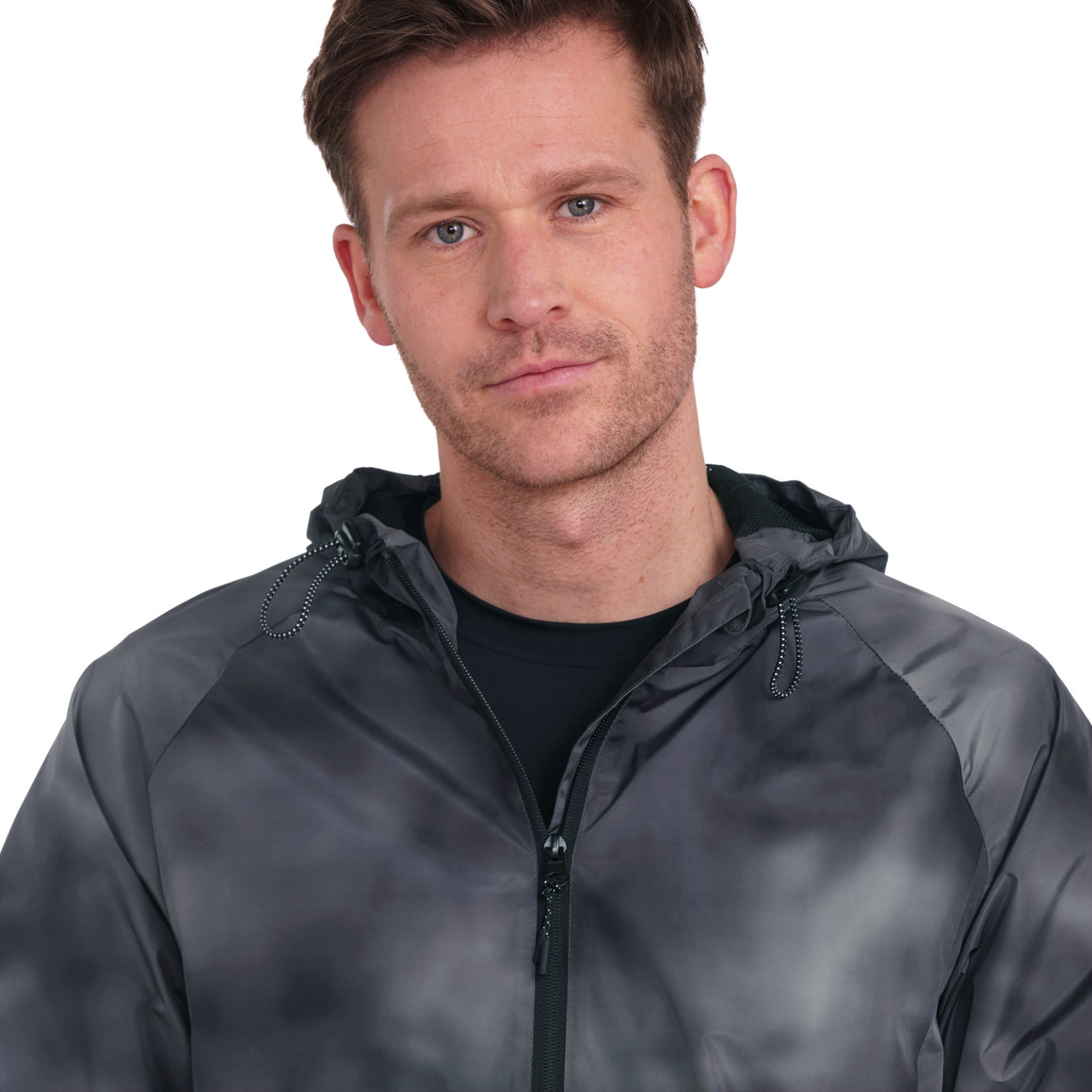 VanVaan Herren Sport-Jacke mit Farbverlauf dunkelgrau / grau