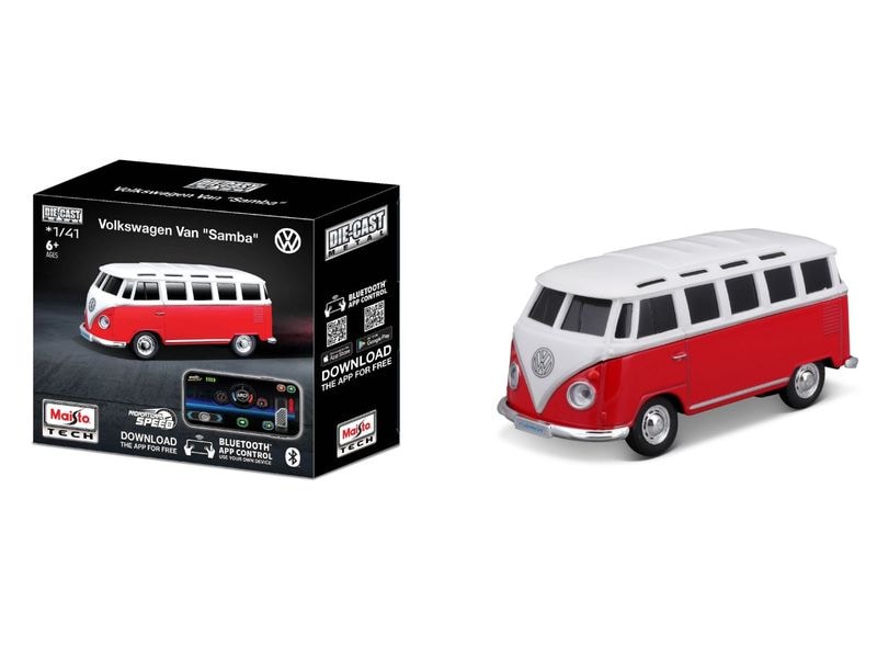 Maisto RC Power Racer VW T1 Samba Bluetooth Ferngesteuertes Spielzeug