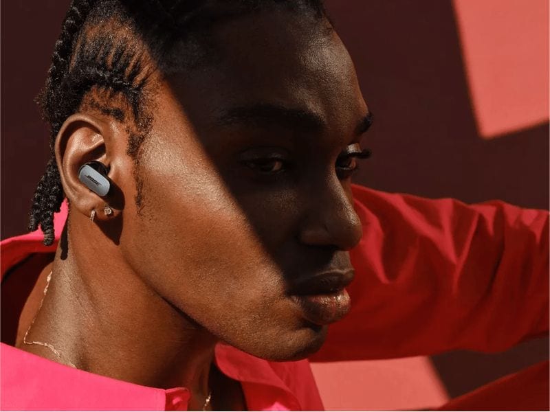 Bose In-Ear-Kopfhörer QuietComfort Ultra Schwarz Earbuds mit räumlichem Klang