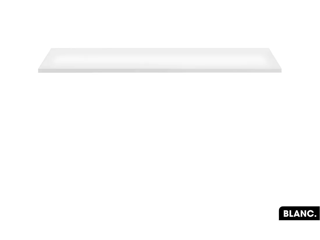 Plan de vasque en bois | BLANC | L.120 x P.46,5 x H.2