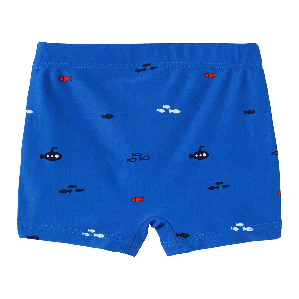 Topomini Baby Badehose mit Fisch-Motiven allover blau