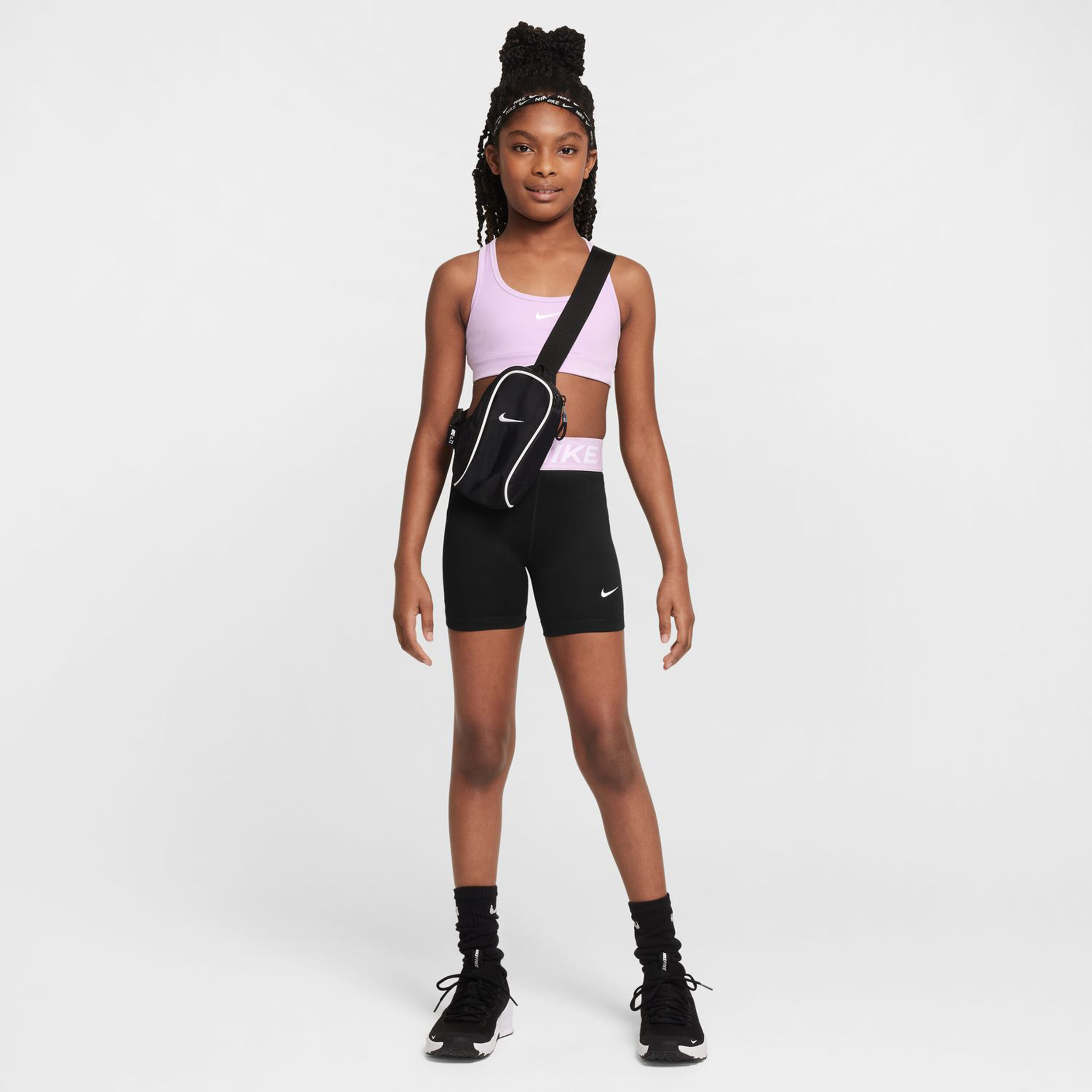 Nike Dri-FIT 3in Shorts Filles - Noir