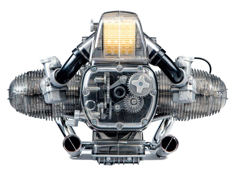 Franzis Bausatz BMW R 90 S-Boxermotor 1:2, Deutsch/Englisch Motorrad Boxermotor Bausatz