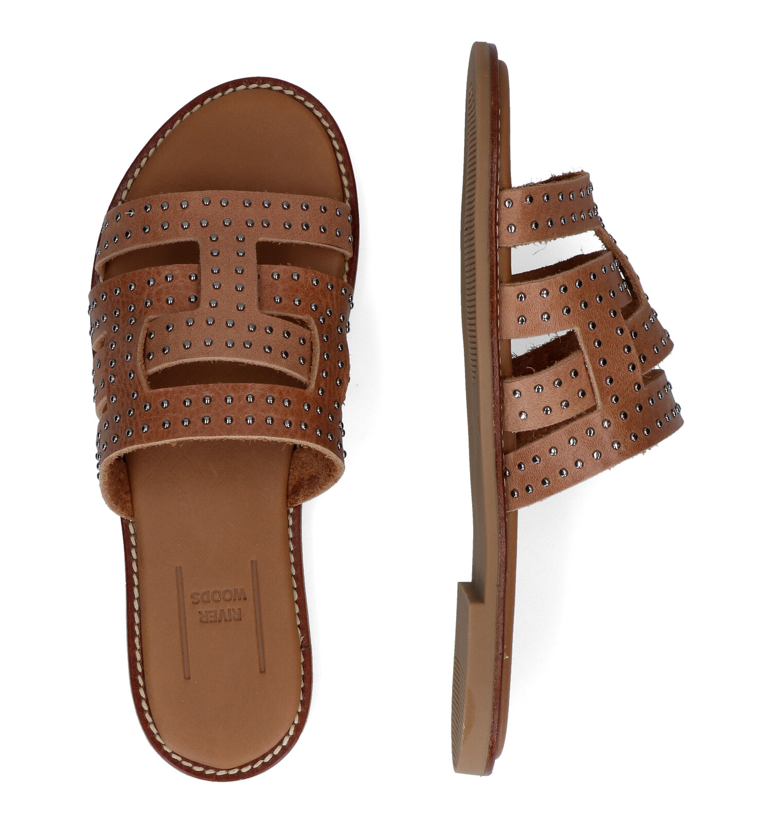 Slippers cognac