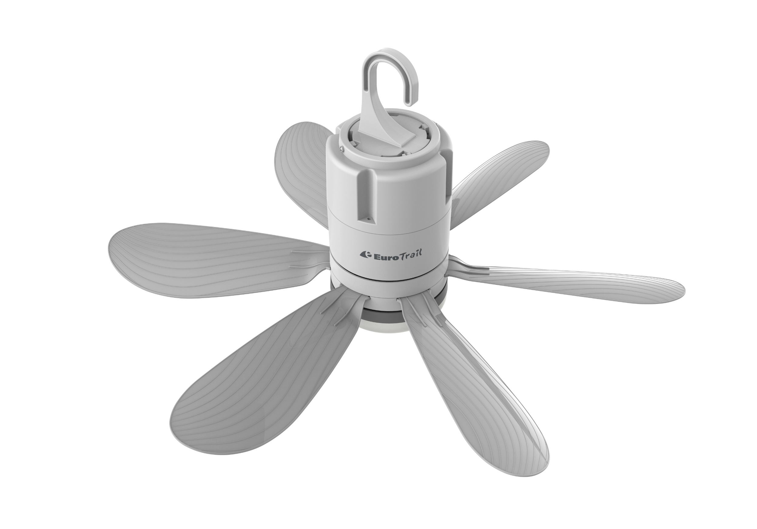 Eurotrail oplaadbare plafondventilator met lamp