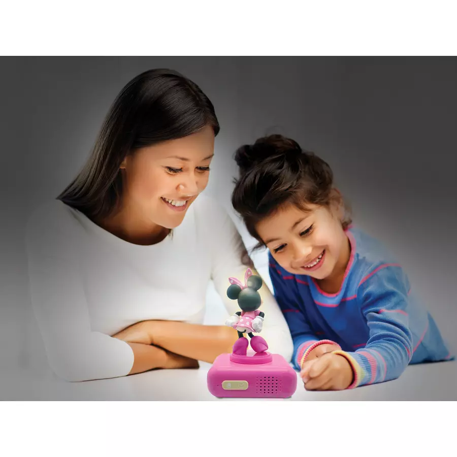 LEXIBOOK  Minnie  Wecker mit 3D Nachtlicht-Figur und besonderen Klingeltönen