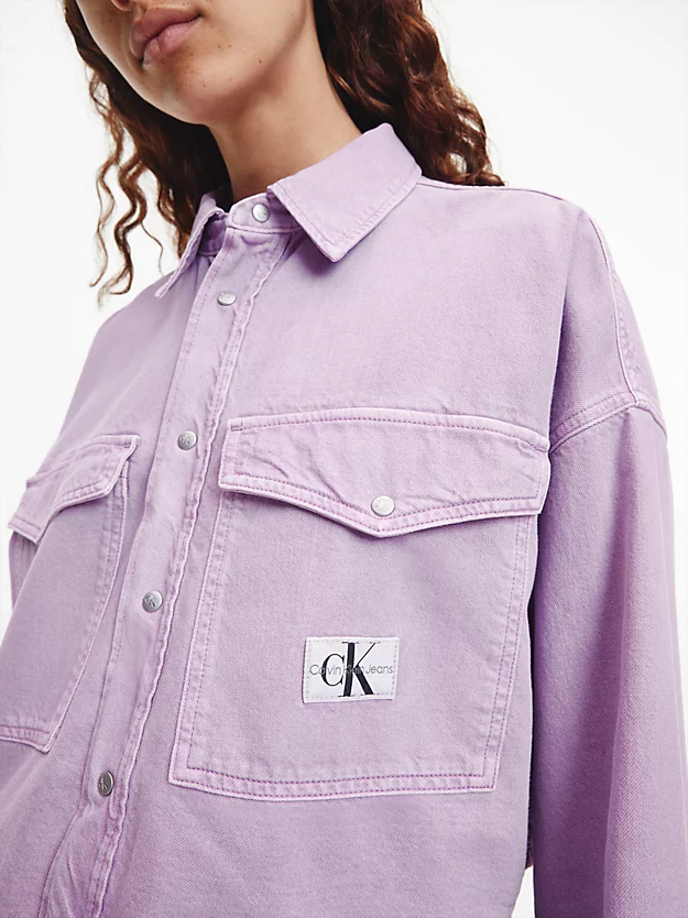 Jaqueta jeans cropped oversized