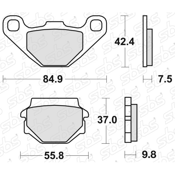 SBS - Plaquettes de frein 546 SI