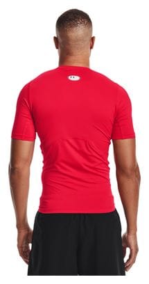 Maillot manches courtes de compression Under Armour HeatGear Rouge Homme