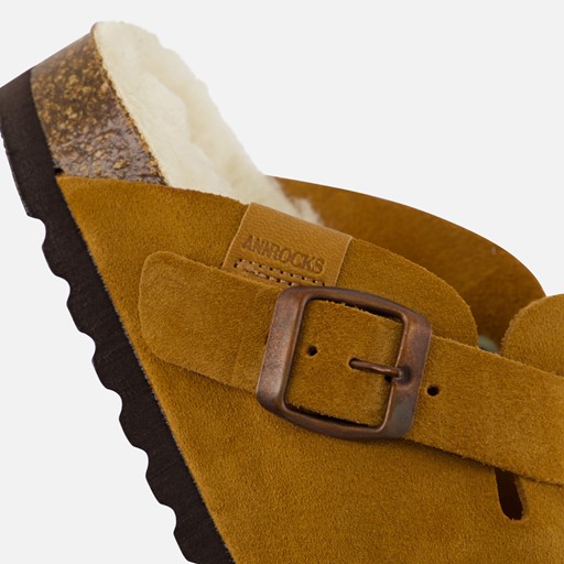 Ann Rocks Instappers cognac Suede