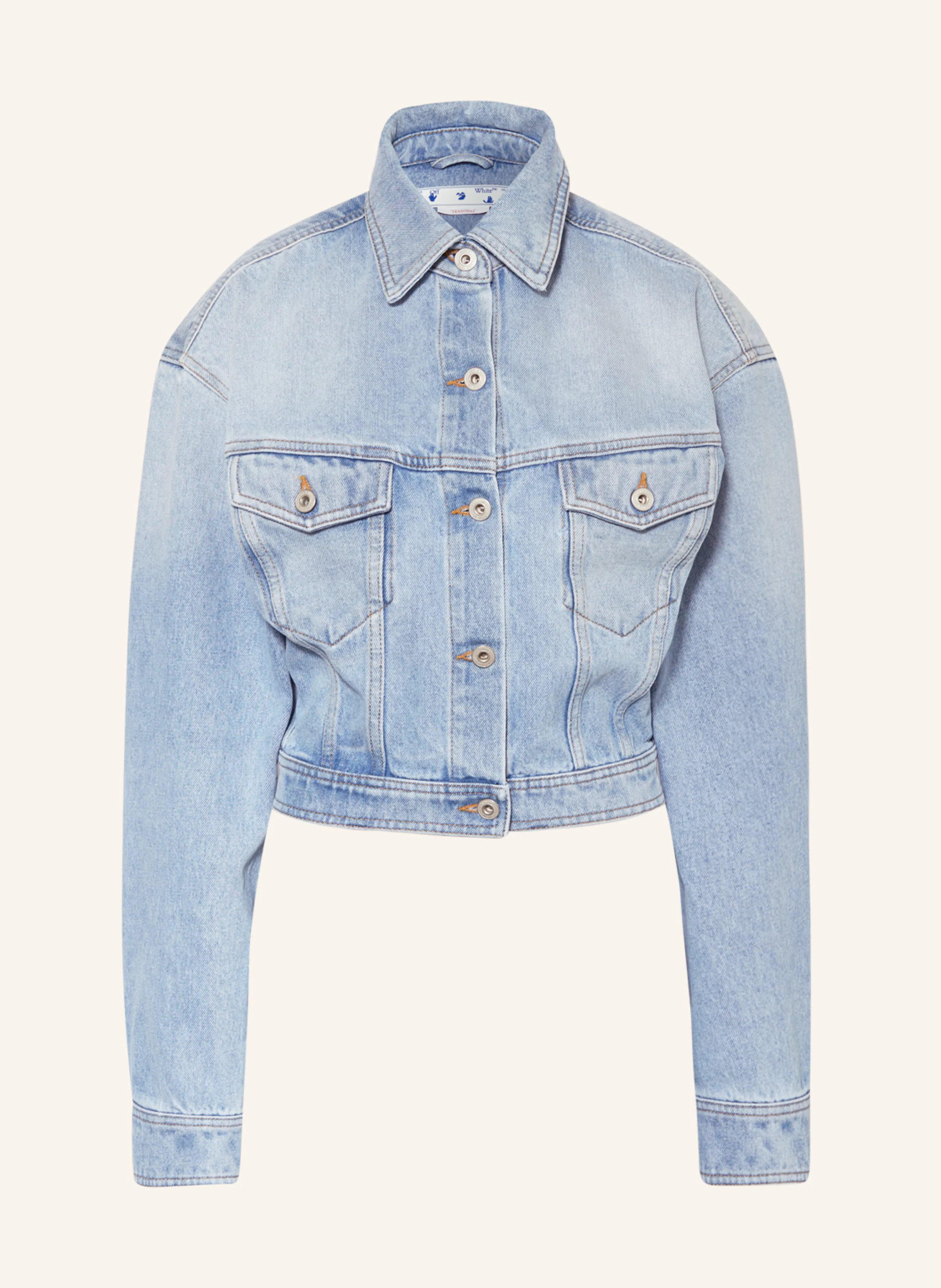 Off-White Cropped-Jeansjacke