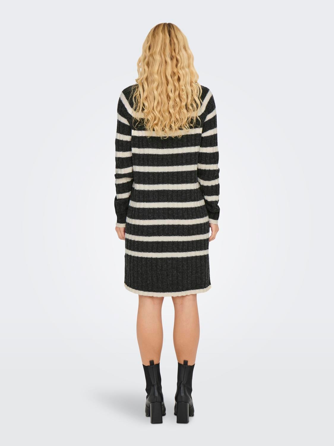 JDYMILEY Midikleid Dark Grey Melange