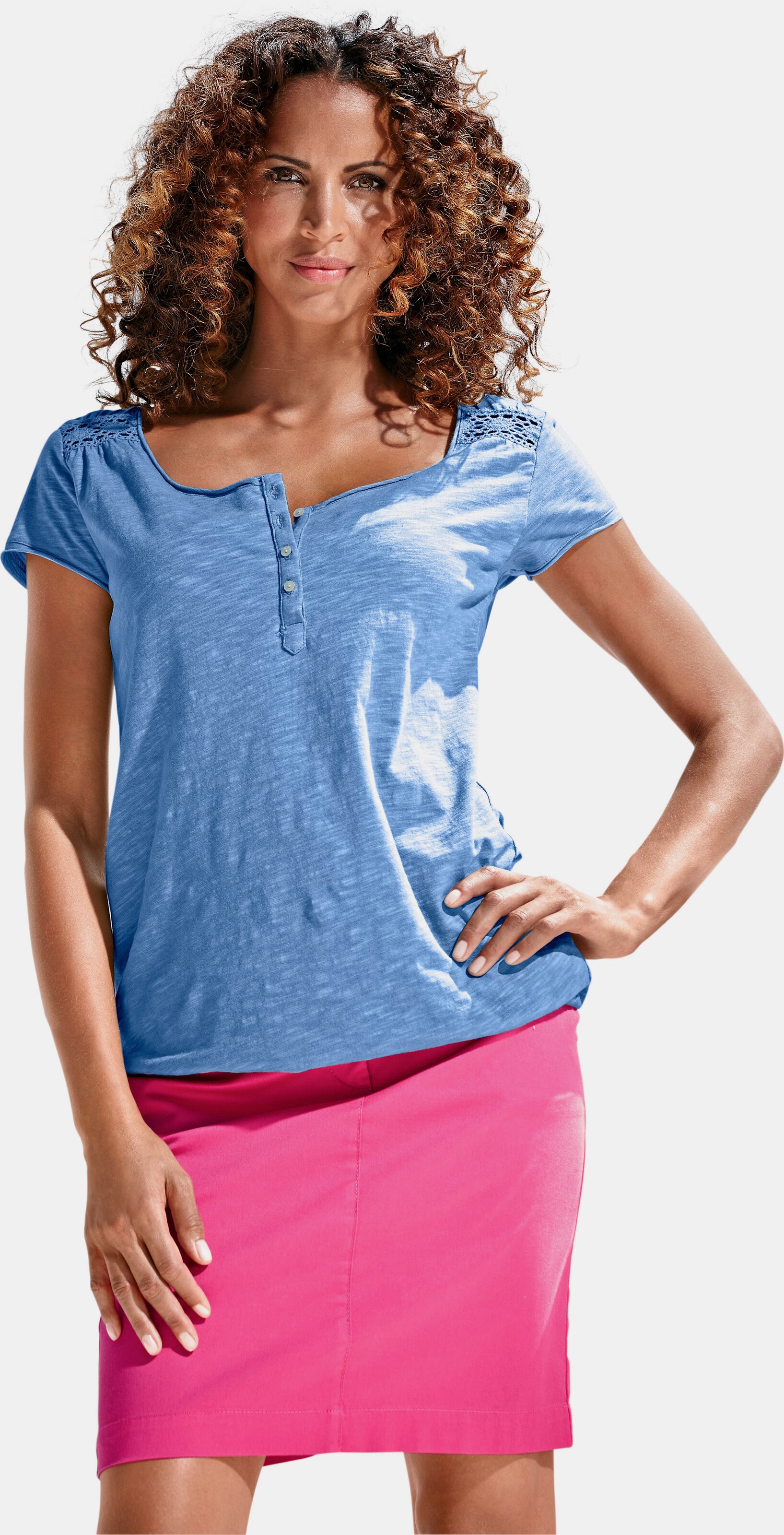 Rundhals-Shirt