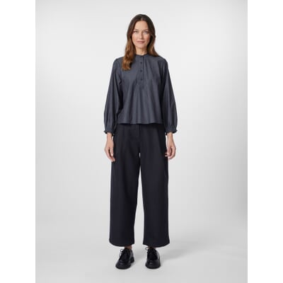 Damenbluse Chambray, Blau