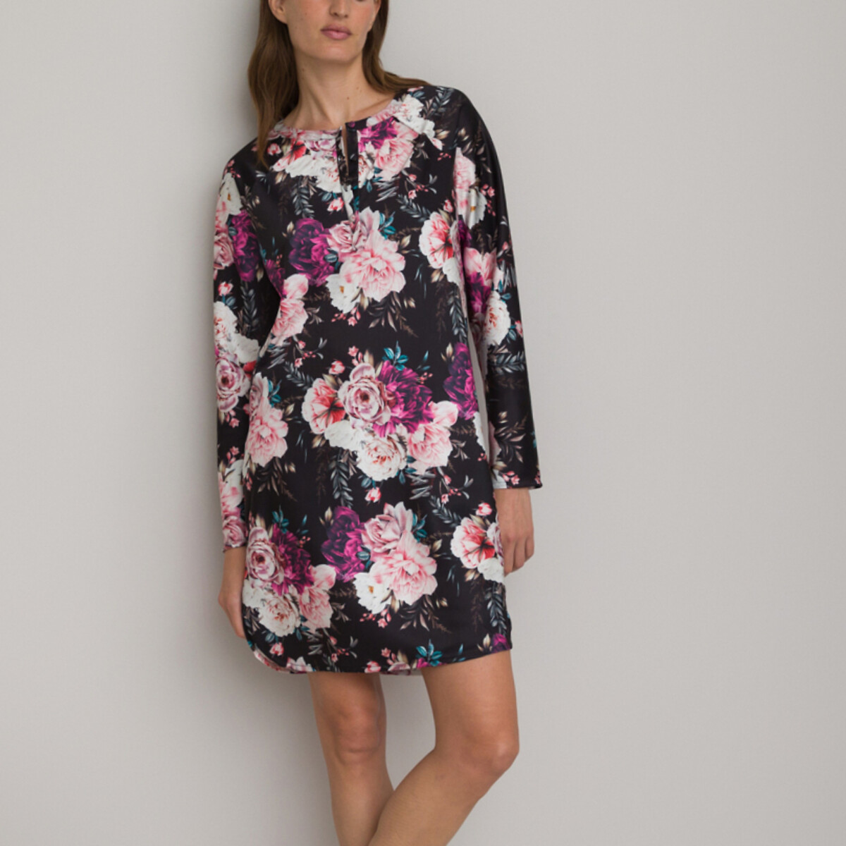 COLEÇÕES LA REDOUTE<br>Camisola de cetim estampada