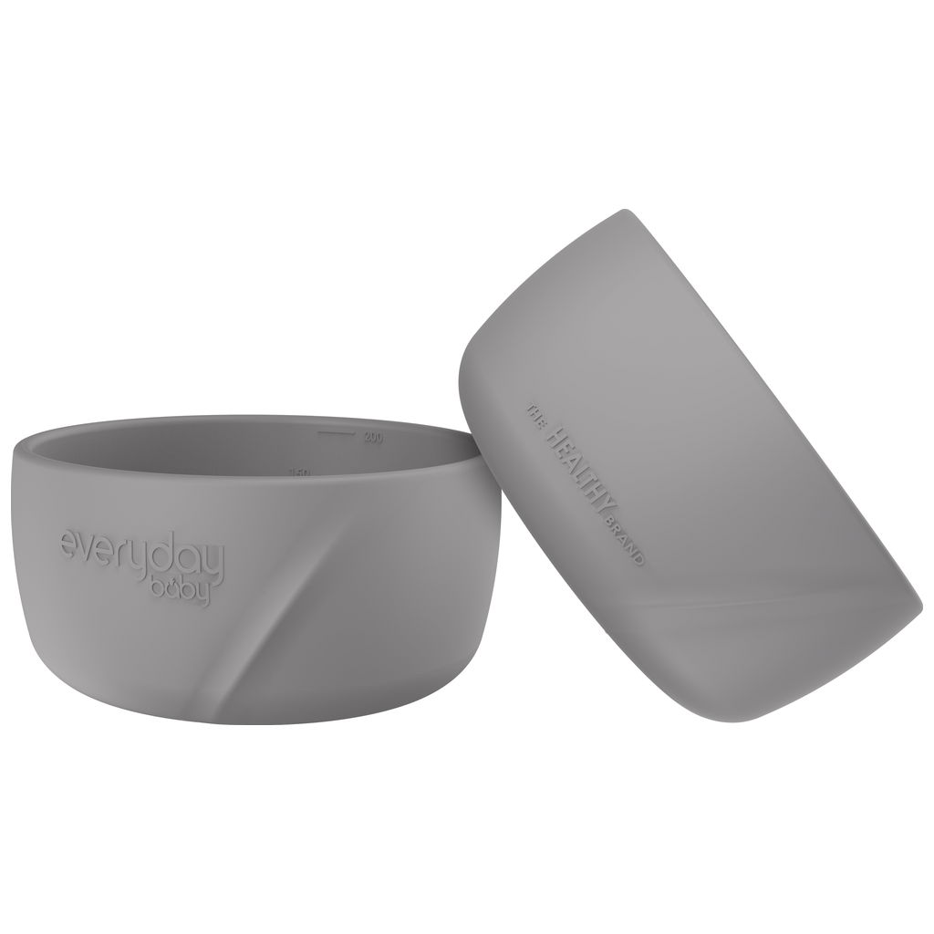 Everyday BabyEveryday Baby   2er Set Silikonschälchen quiet grey