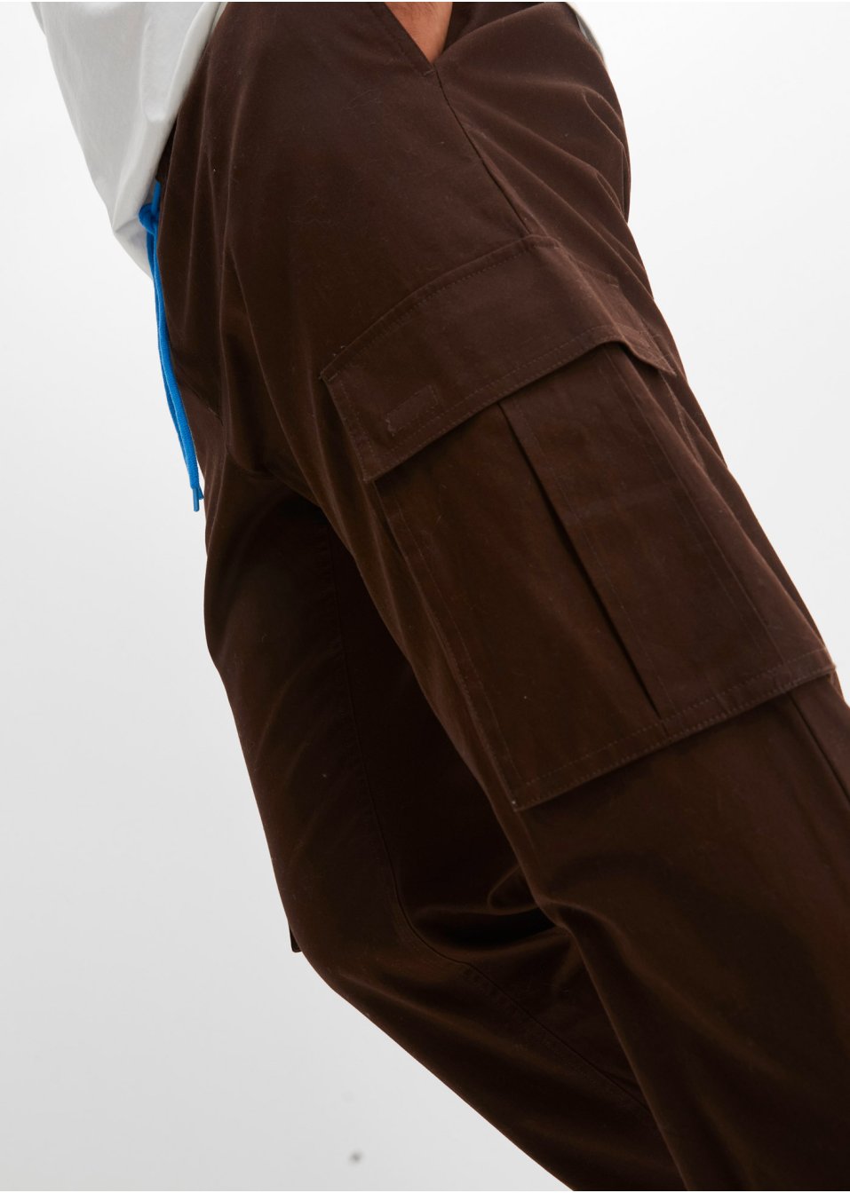 Pantalon cargo taille extensible Slim Fit, Straight