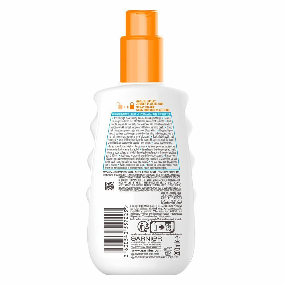 Garnier Ambre Solaire Sensitive Expert+ Zonnebrandspray SPF 50+200 ml