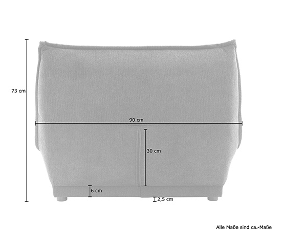 DOMO collection Loungsessel »Lugo«, beige
