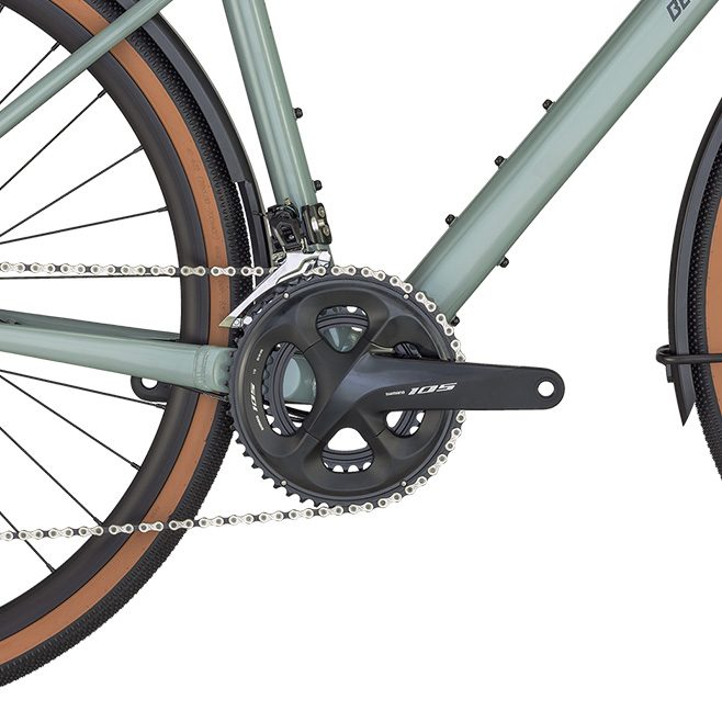 Bergamont Grandurance RD 7 Gravel Bike shiny rainy green