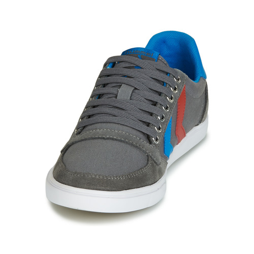 hummel - SLIMMER STADIL LOW - Gris / Bleu / Rouge