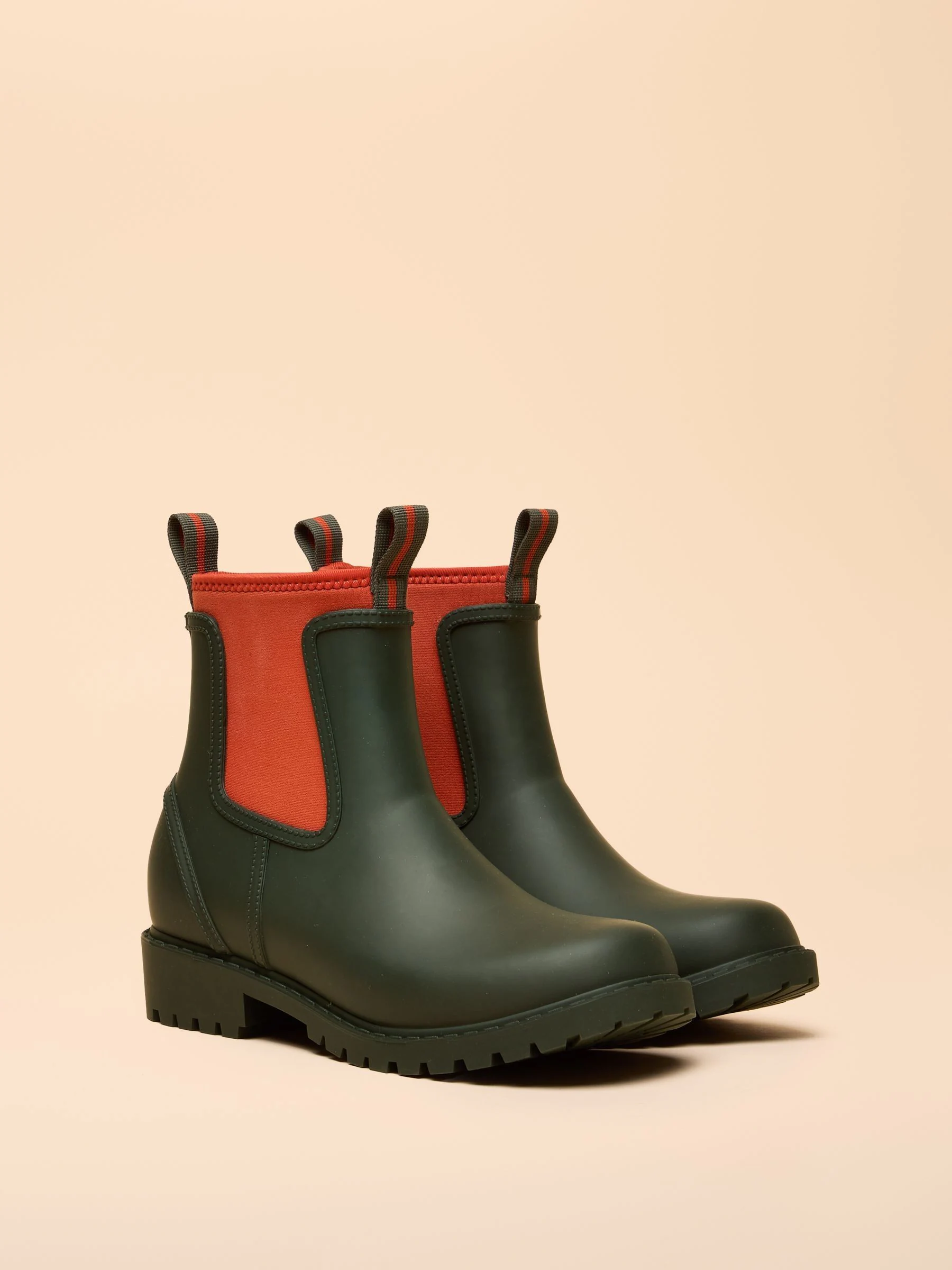 Groen - Joules Oakfield Short Neoprene Lined Wellies