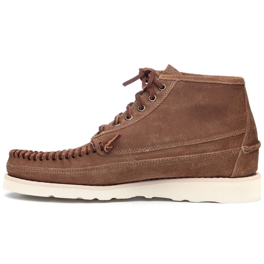 KEUKA MID SUEDE Beige Camel-Mocassin montant en daim graissé pour homme