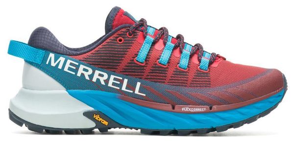 Chaussures de Trail Merrell Agility Peak 4 Rouge/Bleu