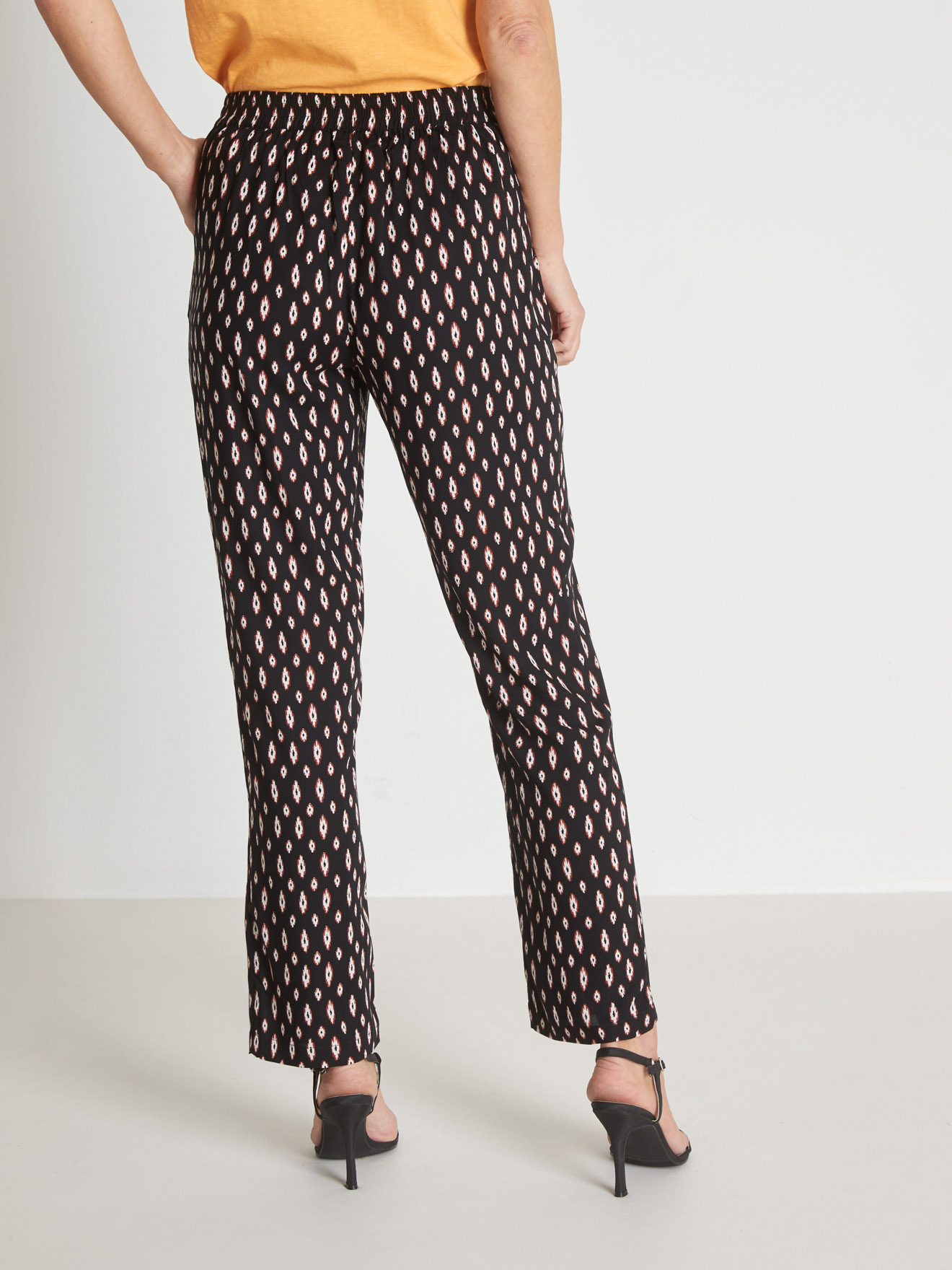 Pantalon fluide élastiqué dos