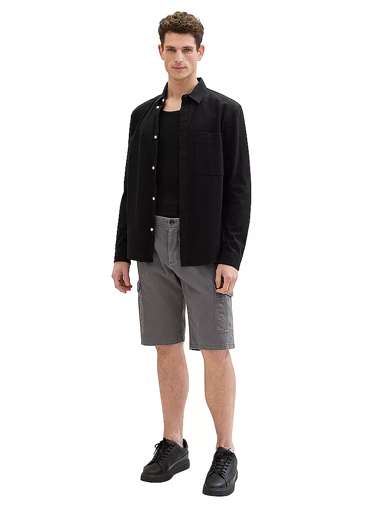 TOM TAILOR Cargoshorts grau