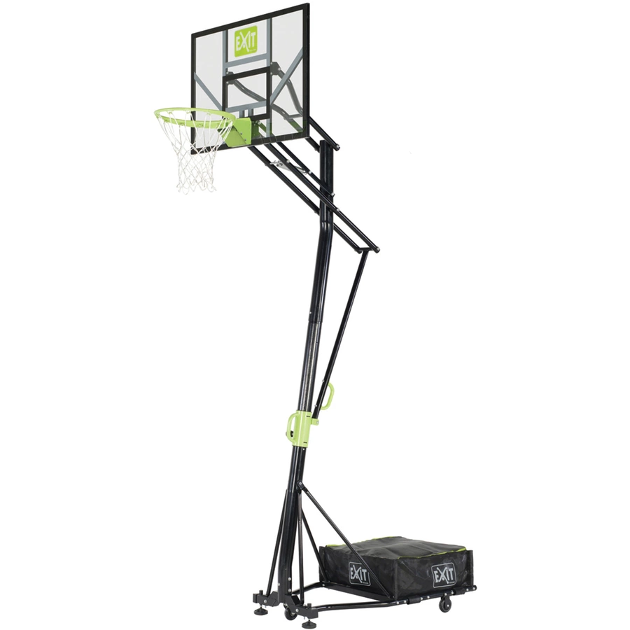 EXIT Galaxy versetzbarer Basketballkorb auf Rädern mit Dunkring - grünschwarz