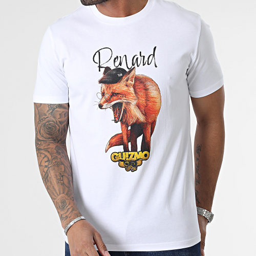 Tee Shirt Renard 1 Blanc