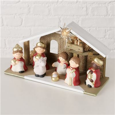 Crèche de Noël lumineuse