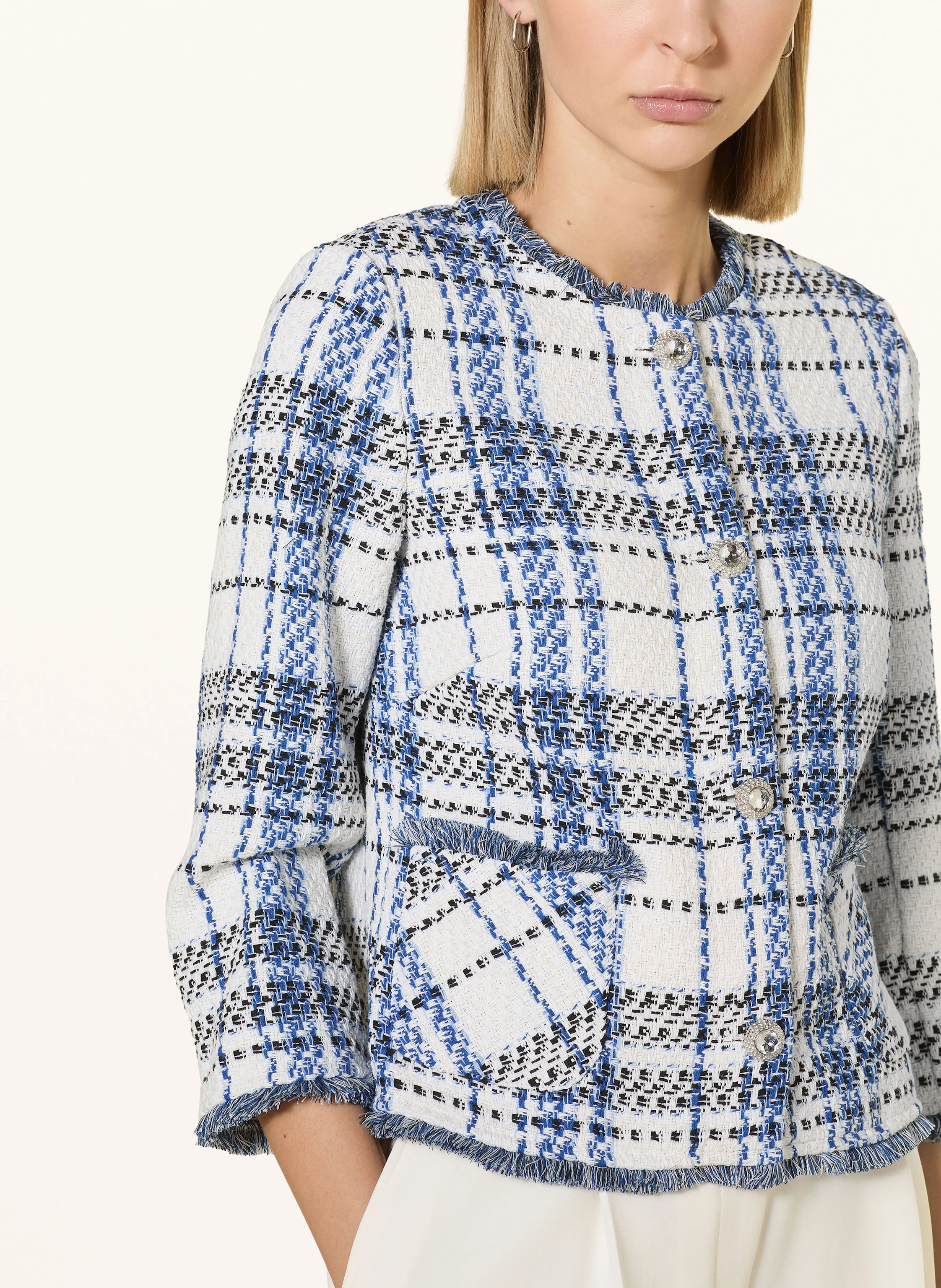 MORE & MORE Bouclé-Jacke mit 3/4-Arm