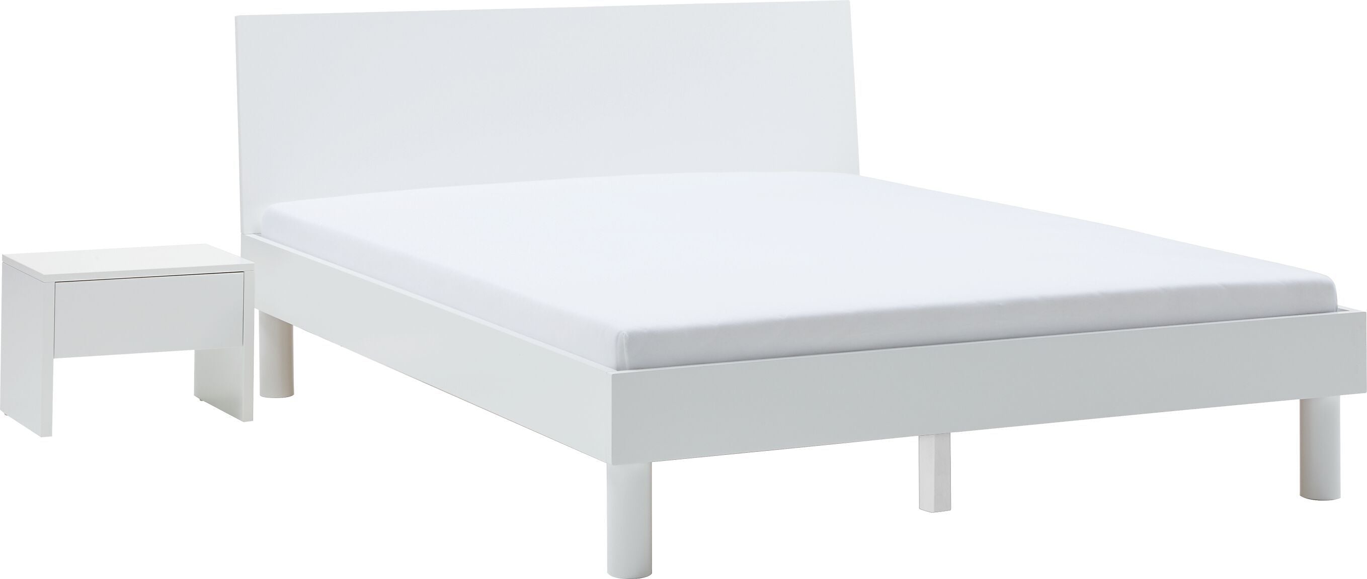 CARA Bett - Weiss / B: 160.0 cm x T: 200.0 cm