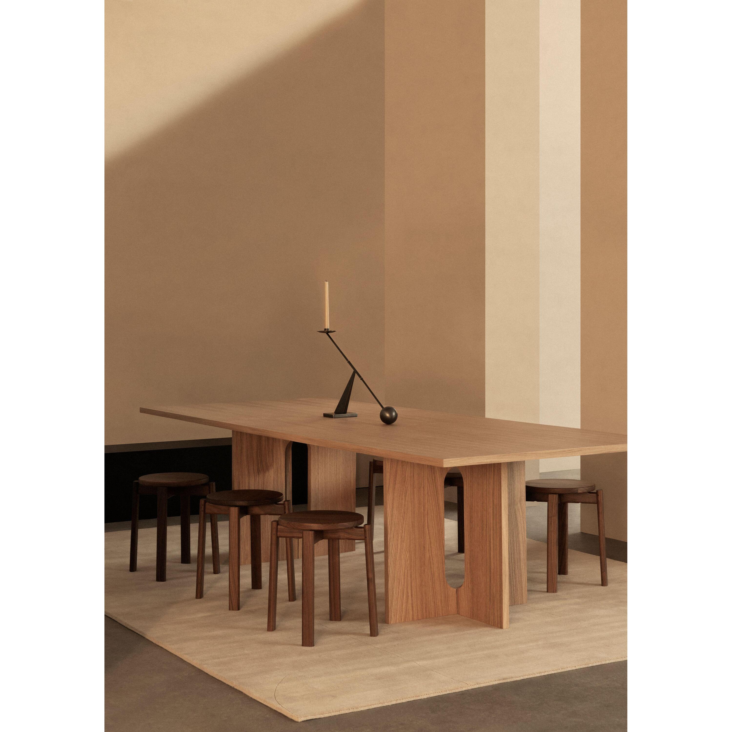Passage kruk H48 walnoot Bouclé Gold 06