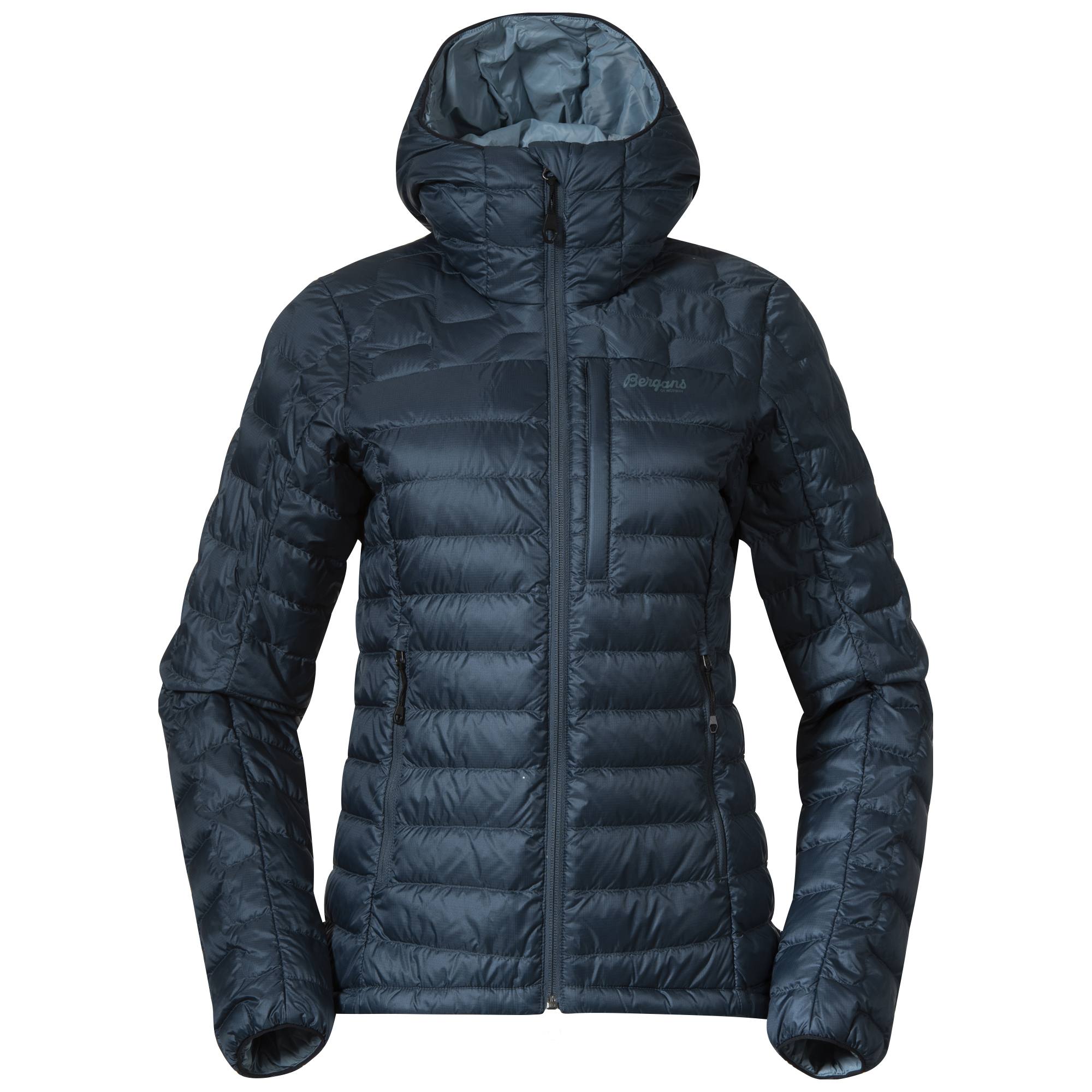 Magma Light Down Jacket w/Hood Dame Orion Blue