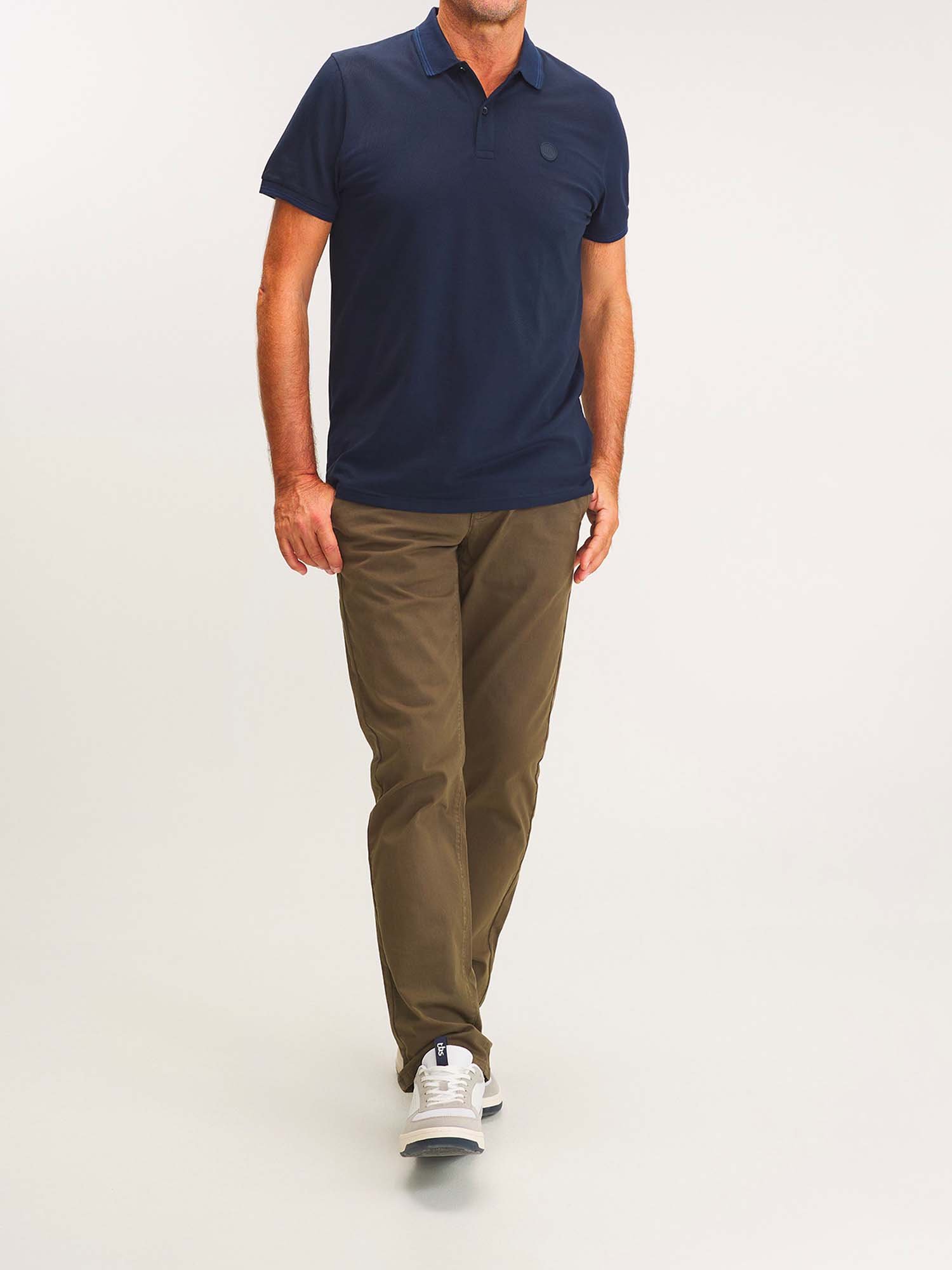 Polo Homme Manches Courtes Marine