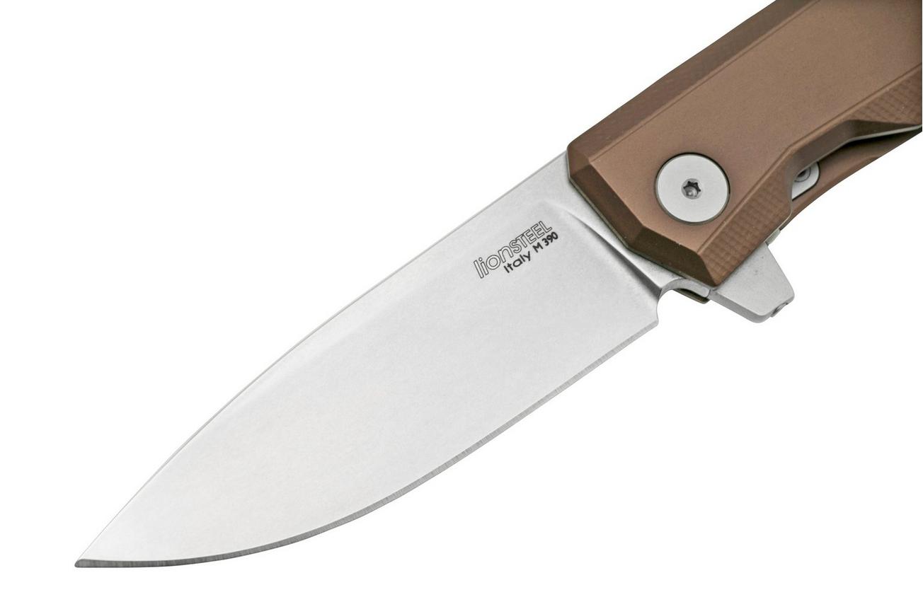LionSteel Myto MT01A ES Brown Aluminium, Satin zakmes, Molletta design