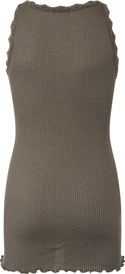 Rosemunde Silk top w/ lace Falcon