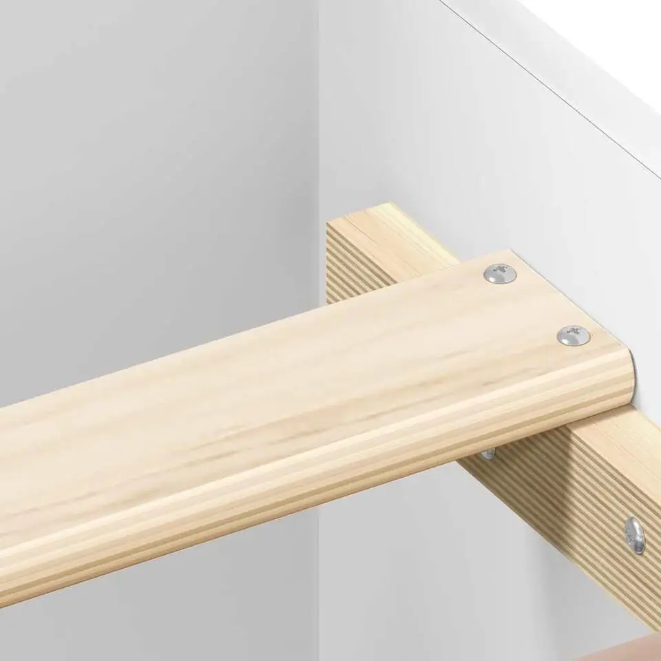 vidaXL - Bed frame met hoofd- en voeteneinde - Wit - 160x200 cm