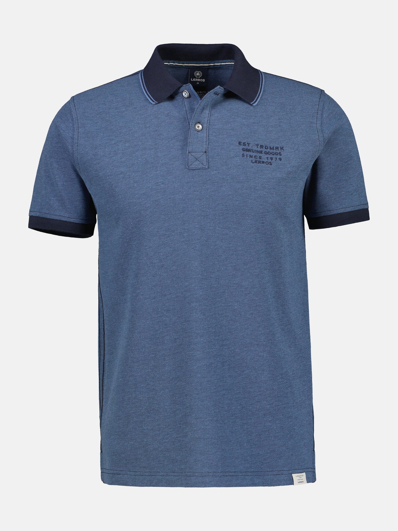 Poloshirt in Melange Optik