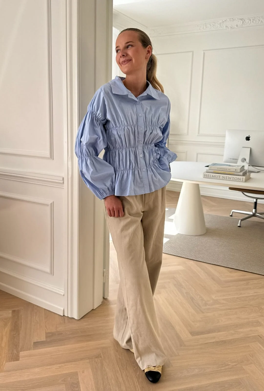 BYIC Sallyic Smock Shirt lblue light blue