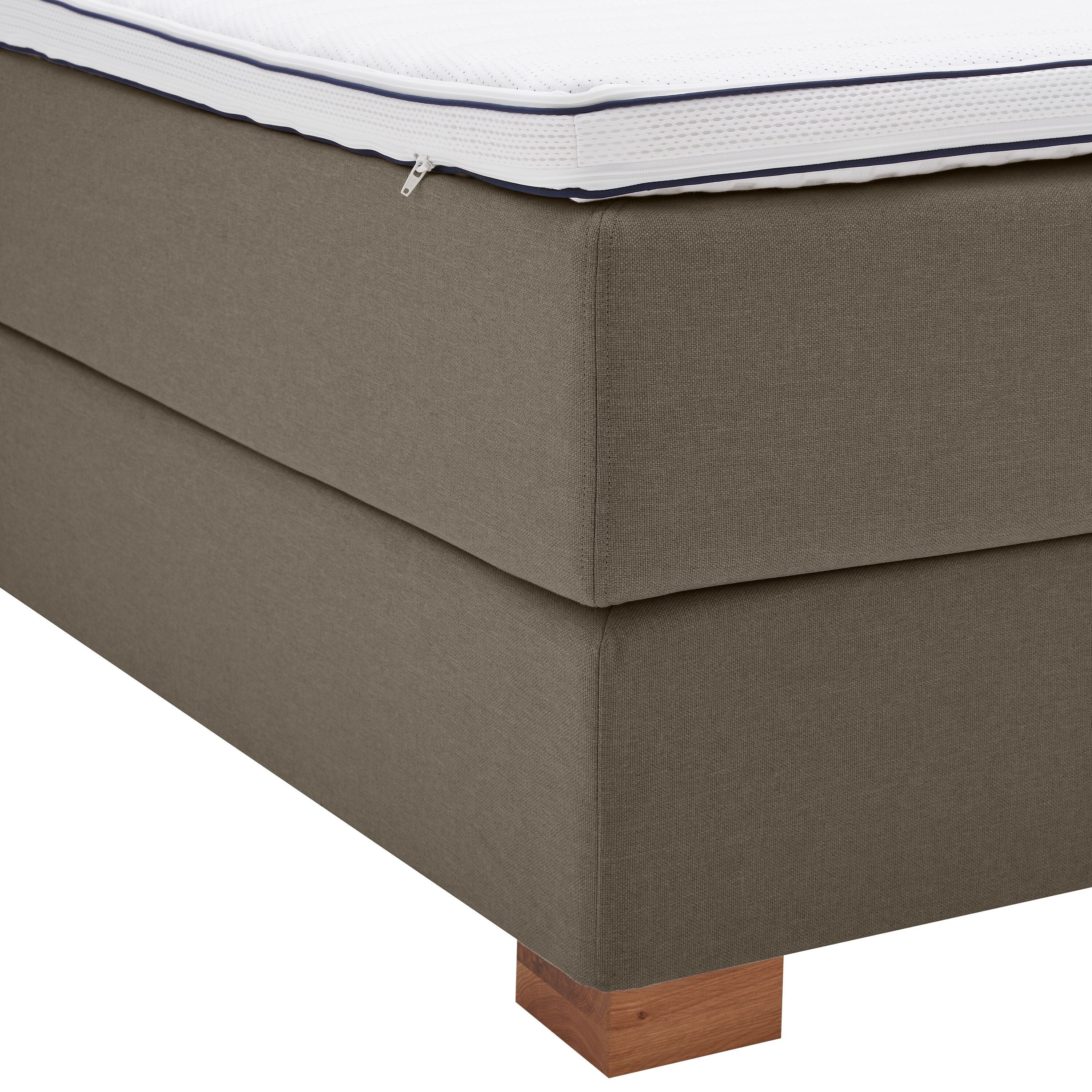 bico GOODNIGHT Boxspringbett - Hellgrau / B: 180.0 cm x T: 200.0 cm