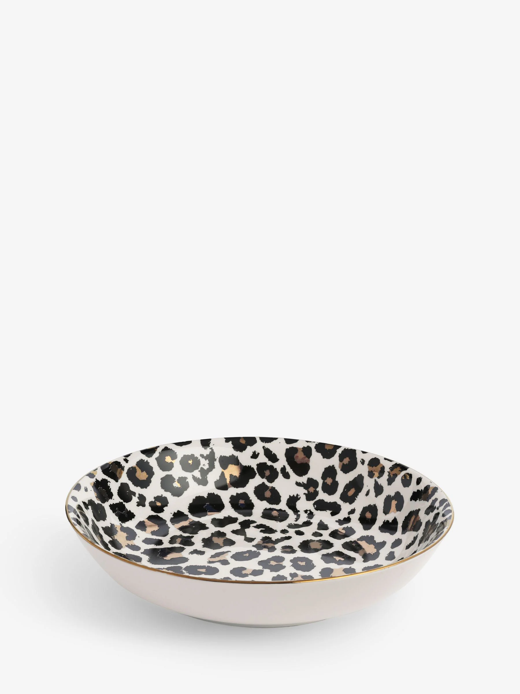 Leopard Print Serving Bowl