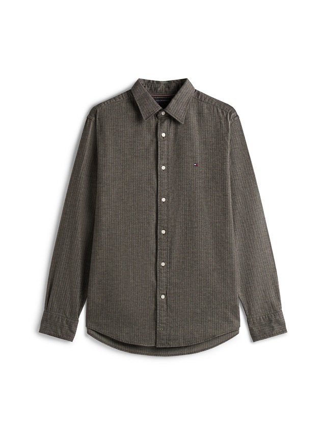 Tommy Hilfiger Langarmhemd »FLANNEL HERRINGBONE SHIRT«, Regular fit