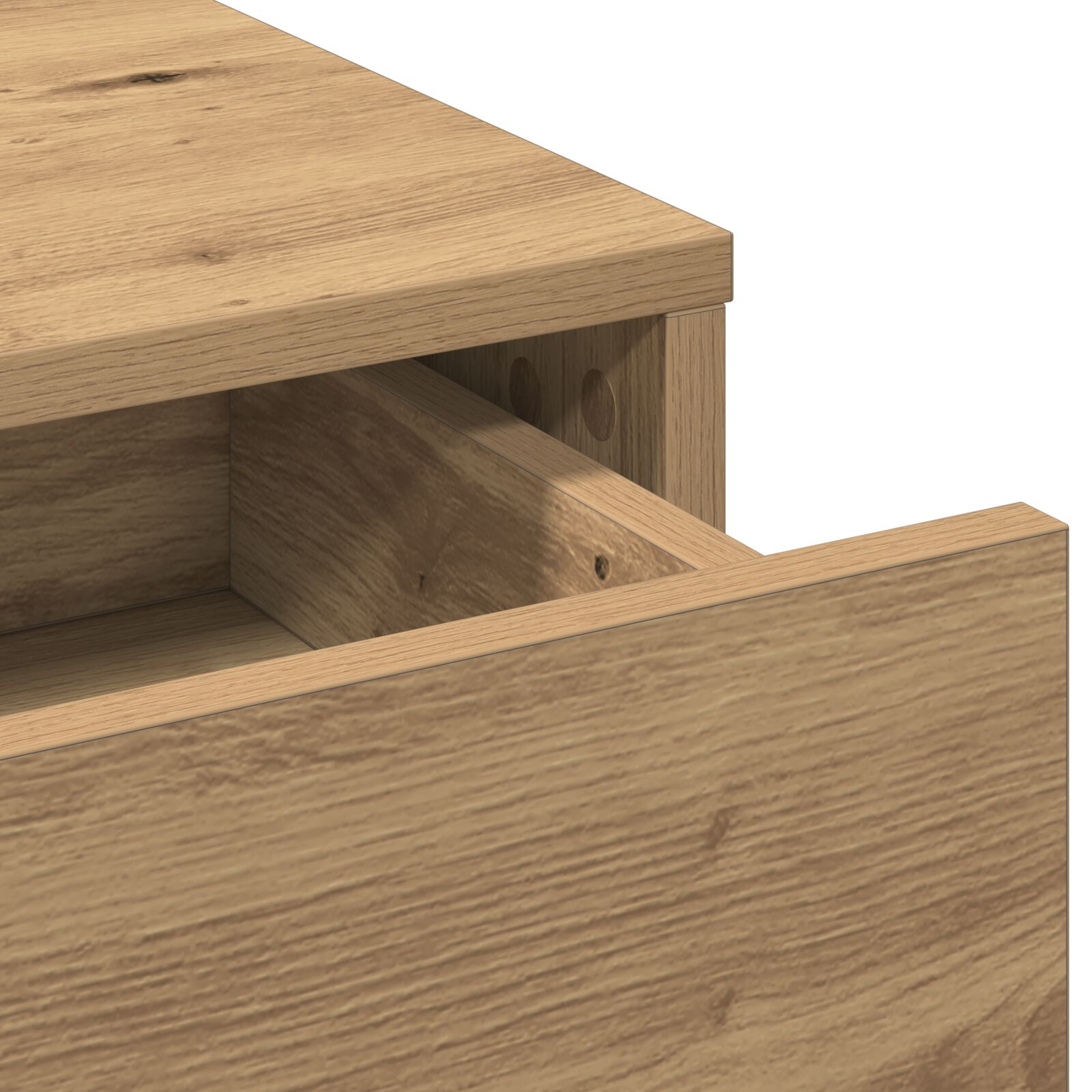 vidaXL Artisan kaptafel eiken 50 x 41 x 135 cm Materiaal hout